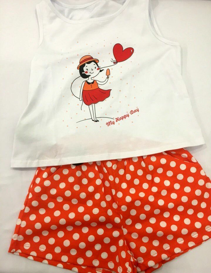 картинка Костюм на девочку(футболка+шорты) от магазина ТРИКОТАЖНЫЙ РАЙ
